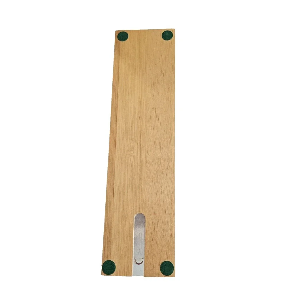 Cribbage Board Wooden With 6 Pegs Included 13.5 in Long 3.5 in Wide Two Track